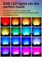 15W Christmas Spotlights Outdoor 16 Colors Changing - Waterproof RGB LED Landscape Spot Lights with Remote Control, 1000lm 120V Outdoor Uplights for House Yard Garden Patio Lawn Decoration, 2 pcs