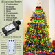 Christmas Tree Lights with Ring 400LED Christmas String Lights with Bethlehem Star Topper 6.6FT x 20 Lines Waterfall Tree Lights 8 Modes & Waterproof Tree Lights for Yard Indoor Outdoor Xmas Decor