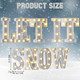 9 Pcs LET IT Snow Letter Light up Sign Christmas Decorations Winter Marquee LED Sign Indoor Christmas Lights for Table and Wall Decor Merry Christmas Home Happy Holidays Centerpiece