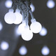 100 LED 49 FT Globe Ball String Lights Fairy String Lights Plug in with Remote 8 Modes Extendable for Indoor Outdoor Wedding Birthday Christmas Tree Garden Decor (White)