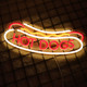 Balanar HOT DOGS Neon Signs for Wall Decor Neon Lights for HOT DOGS Shop Led Business Signs Suitable for Fast Food shops Christmas Birthday Party Led Art Wall Hanging Decorative Lights
