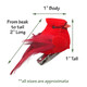 Cardinal Clip On Christmas Tree Ornaments - Bird Decorations - Red Body & Feathered Wings & Tail - Set of 24 - Each Bird is 2" Long - Wreath - Centerpiece - Crafts Cardinal Clip On Christmas Tree Ornaments - Bird Decorations - Red Body & Feathered Wings & Tail - Set of 24 - Each Bird is 2" Long - Wreath - Centerpiece - Crafts