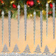 Icicle Ornaments for Christmas Tree - Set of 48 Assorted Shatterproof Icicles - 24 Glitter Silver Icicles and 24 Clear Iridescent Icicles - 5" Long Icicle Ornaments for Christmas Tree - Set of 48 Assorted Shatterproof Icicles - 24 Glitter Silver Icicles and 24 Clear Iridescent Icicles - 5" Long