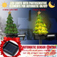 2 Pcs Resin Solar Christmas Tree Garden Stake Lights Waterproof Christmas Decorations Lights Small Solar Christmas Tree Aisle Lights for Yard Patio Pathway Decoration(Christmas Tree)