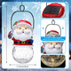 Christmas Solar Lanterns Christmas Outdoor Hanging Lantern Xmas Decorative Lamps Decor for Garden, Patio, Yard, Porch, Xmas Holiday Party Decor Christmas Women (Santa Claus)