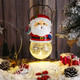 Christmas Solar Lanterns Christmas Outdoor Hanging Lantern Xmas Decorative Lamps Decor for Garden, Patio, Yard, Porch, Xmas Holiday Party Decor Christmas Women (Santa Claus)