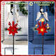 2 Pcs Solar Christmas Angel Stake Lights Yard Decorations Christmas Garden Stake Decor Metal Angel Solar Lights Outdoor Garden with LED Candle for Pathway Holiday Winter Decoration