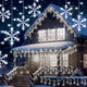 2 Pcs Christmas Snowflake Lights Outdoor, 57.4ft 864 LED Snowflake Light with 72 Drops, 8 Mode and Timer Waterproof Connectable Snowflake String Light for Window Eave Yard, Each 28.7ft 432 LED 2 Pcs Christmas Snowflake Lights Outdoor, 57.4ft 864 LED Snowflake Light with 72 Drops, 8 Mode and Timer Waterproof Connectable Snowflake String Light for Window Eave Yard, Each 28.7ft 432 LED