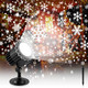 1 Pcs Christmas Projector Lights Highlight LED Snowflake Light Projector Waterproof Outdoor Christmas Decorations Lighting for Xmas Holiday Party Year Decoration, Black