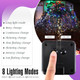8 Pcs Solar Christmas Lights Outdoor Waterproof Total 680 FT 1920 LED Solar String Lights with 8 Modes for Xmas, Garden, Patio, Yard, Wedding, Tree, Party Decorations(Multicolor)