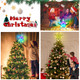 Christmas Star Tree Topper Lights 9.5inch 10LED Multicolour with Versatile Remote Controller 3AA Battery Powered Star Treetop Light for Xmas Tree Decoration （Indoor and Outdoor ）