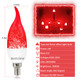 Bestview LED Flame Effect Light Bulbs,3 Modes Flickering Light Bulbs, Smart E12 Chandelier Base Candle Fire Light Bulb for Halloween, Christmas, Porch Indoor&Outdoor Home Decoration -6 Pack(Red) Bestview LED Flame Effect Light Bulbs,3 Modes Flickering Light Bulbs, Smart E12 Chandelier Base Candle Fire Light Bulb for Halloween, Christmas, Porch Indoor&Outdoor Home Decoration -6 Pack(Red)