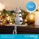 BIRDROCK HOME Christmas Stocking Holders for Mantle - Weighted Metal Hanger for Stockings & Holiday Decor - Sturdy Metal Hook for Fireplace, Staircase & Shelf - Non-Scratch Base - Snowman BIRDROCK HOME Christmas Stocking Holders for Mantle - Weighted Metal Hanger for Stockings & Holiday Decor - Sturdy Metal Hook for Fireplace, Staircase & Shelf - Non-Scratch Base - Snowman