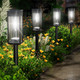 Solar Pathway Lights Outdoor, 6 Pack Solar Garden Lights Outside Pathway, Halloween Christmas Solar Landscape Lights for Patio Lawn Path Walkway Decor