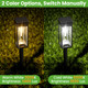 Solar Pathway Lights Outdoor, 6 Pack Solar Garden Lights Outside Pathway, Halloween Christmas Solar Landscape Lights for Patio Lawn Path Walkway Decor