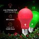 Bluex Bulbs 2 Pack Bluex LED A19 Green Light Bulb - 9W (60Watt Equivalent) - E26 Base LED Green Lights, Party Decoration, Porch, Home Lighting, Holiday Lighting, Decorative Illumination Green Bulb