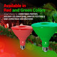 4 Pack BlueX LED Par38 Flood Green Red Light Bulb - 18W (120Watt Equivalent) - Dimmable - Green Red E26 LED Lights, Party Decoration, Porch, Home Christmess Lighting