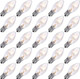 25 Pack Christmas Decor Replacement Bulbs Clear, 5 Watt C7 Light Bulbs, E12 Candelabra Base C7 Incandescent Bulb for Indoor/Outdoor Christmas String Lights