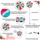 2Pcs 4ft/48 Large Christmas Lollipops Pathway Lights Outdoor 6 Modes Xmas Peppermint Candy Lights Candyland Decor Jumbo Giant Landscape Path Light for Outside Walkway Patio Yard Garden (Red White)