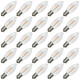 25 Pack C9 LED Replacement Light Bulb, C9 LED Bulbs for Christmas Outdoor String Lights, E17 Intermediate Base, Commercial Grade Holiday Bulbs 2200K