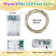 Fairy Lights Battery Operated with Timer, 4PK 20FT 60LED Christmas String Lights Outdoor Indoor, Cuttable Battery Twinkle Lights for Bedroom Home Wedding DIY Christmas Decorations (Warm White)
