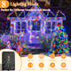 Solar String Lights 120LED 40FT, IP67 Waterproof Solar Lights for Outside with 8 Lighting Modes, d Solar Panel Fairy Lights for Garden Party Wedding Decorations (Multicolor) …