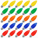 50 Packs C9 LED Christmas Light Bulbs Outdoor, Replacement Bulbs for Christmas String Lights, C9 Shatterproof LED Bulbs, Waterproof Dimmable Strawberry Lights Bulbs E17 Intermediate Base, Multicolor