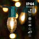 Brightown Commercial 500 FT C9/E17 Christmas Light Sockets Set Spool, UL Listed C9 Sockets Patio String Lights C9 Strands - 12 Spacing Green Wire Brightown Commercial 500 FT C9/E17 Christmas Light Sockets Set Spool, UL Listed C9 Sockets Patio String Lights C9 Strands - 12 Spacing Green Wire