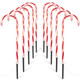 Brightown 28" Candy Cane Lights with Stakes, 10 Packs Large Christmas Pathway Lights Outdoor, Candy Cane Lights Outdoor Pathway Christmas Decorations for Yard Lawn Garden Walkway Sidewalk