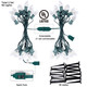 C9 Christmas Lights, 51.4ft Christmas Pathway Lights Outdoor with 40 LED Bulbs and Stakes, Connectable Waterproof String Lights for Path Driveway Sidewalk Lawn Yard Holiday Decorations, Warm White