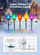 11Feet 5 LED Super Jumbo Christmas String Lights or Pathway Marker Lights, Outdoor Xmas Decorations- Jumbo C9 Hanging Lights Waterproof Lawn Dec for Holiday Home Tree Roof Yard Garden, Multicolor