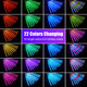 Brightown Meteor Shower Lights Outdoor Color Changing, 16Inch 20 Tubes 320 LED Icicle Lights with Remote,Timer, Waterproof Falling Rain Lights,Meteor Christmas Lights Outdoor Decoration, 22 Colors