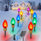 Brightown Solar Jumbo C9 Christmas Lights Outdoor - 18FT 10 LED C9 Christmas Pathway Lights with Remote, Timer,8 Modes, Solar Christmas Outdoor Decorations for Lawn Walkway Outside Holiday, Multicolor Brightown Solar Jumbo C9 Christmas Lights Outdoor - 18FT 10 LED C9 Christmas Pathway Lights with Remote, Timer,8 Modes, Solar Christmas Outdoor Decorations for Lawn Walkway Outside Holiday, Multicolor