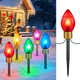 Strawberry Jumbo C9 Christmas Pathway Lights Outdoor - 8.5 Feet 5 LED Jumbo C9 Pathway Lights, Jumbo Multicolor Light Bulb Christmas Lights Outdoor Decorations for Lawn Holiday Yard, Multicolor Strawberry Jumbo C9 Christmas Pathway Lights Outdoor - 8.5 Feet 5 LED Jumbo C9 Pathway Lights, Jumbo Multicolor Light Bulb Christmas Lights Outdoor Decorations for Lawn Holiday Yard, Multicolor