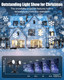 Brightown Christmas Snowflake Projector Lights Outdoor, Double Head Dynamic Christmas LED Rotating Snowfall Projector Waterproof Christmas Decorations Lights for Home Window Wall Christmas Decor Brightown Christmas Snowflake Projector Lights Outdoor, Double Head Dynamic Christmas LED Rotating Snowfall Projector Waterproof Christmas Decorations Lights for Home Window Wall Christmas Decor
