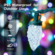 Brightown C9 LED Christmas String Lights, 2 Pack Total 132ft 200LED Outdoor Lights String, Plug-in Connectable Waterproof Roofline String Lights for Outside Christmas Holiday Decor