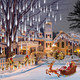 Solar Christmas Lights Outdoor Waterproof, Meteor Shower Lights Solar Powered, 16 Inches 8 Tube 288 LED Solar Icicle Tree Lights for Tree Bushes Holiday Parties Christmas Patio Decor, Pure White