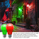 Red Green Light Bulbs [2 Pack], Christmas Light Bulbs, A19 LED Red Light Bulbs Outdoor, Green Light Bulbs 9W (60 Watt Equivalent) - E26 Colored Light Bulbs for Porch Light Christmas Party Home Decor