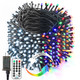 BrizLabs Christmas Tree Lights, 262ft 800 LED Color Changing Christmas Lights with Remote, 11 Modes Cool White & Multicolor Christmas Lights, 30V Plugin Dimmable Lights Green Wire for Xmas Tree Home BrizLabs Christmas Tree Lights, 262ft 800 LED Color Changing Christmas Lights with Remote, 11 Modes Cool White & Multicolor Christmas Lights, 30V Plugin Dimmable Lights Green Wire for Xmas Tree Home