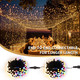 Brizled Christmas Lights, 66ft 200 LED Color Changing String Lights, Warm White & Colored Christmas Lights, Dimmable Berry String Lights, Connectable Remote Globe Lights String for Xmas Tree Party