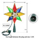 Brizled Christmas Star Tree Topper, 8" Lighted Double-Sided Christmas Tree Topper, 8-Point Multi Color Xmas Tree Topper with 10 Warm Lights, 120V UL Tree Star for Christmas Tree Party Home
