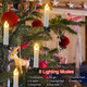 20Ft 30 LED Candle String Lights Battery Operated Clip on Flameless Candle Lights for Christmas Tree Lights with Auto Timer 8 Modes for Year Wedding Garden Decoration (Warm White)