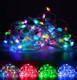 BTF-LIGHTING WS2812B IC RGB Individually Addressable Chasing Color Smart Fairy String Light PVC Wire 2X32.8FT 200LEDs DC5V for Twinkle Room Christmas Wedding Party Decor IP65(No Adapter or Controller)