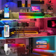 BTF-LIGHTING FCOB WS2811 IC RGB COB LED Strip 16.4FT Chasing Color Tape Light Kit DC24V 630LED/m 10mm Width Dream Color Bluetooth Sync Music Controller for Bedroom, Party, Christmas Decor White PCB BTF-LIGHTING FCOB WS2811 IC RGB COB LED Strip 16.4FT Chasing Color Tape Light Kit DC24V 630LED/m 10mm Width Dream Color Bluetooth Sync Music Controller for Bedroom, Party, Christmas Decor White PCB