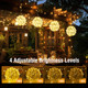 btfarm Color Changing Christmas Light Balls Outdoor with Remote & Timer, 4 Pack 7.87" Lighted Spheres Outside Hanging, 11 Mode Globe Lights with Plug for Trees Yard Garden Porch Patio Indoor Decor