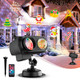 Christmas Projector Lights Outdoor, 2 in 1 HD Effect Holiday Projector, 80 HD Patterns 10 Water Wave Effects, with Remote Control, Timer Memory Function, 10 Slides for Various Festive Christmas Projector Lights Outdoor, 2 in 1 HD Effect Holiday Projector, 80 HD Patterns 10 Water Wave Effects, with Remote Control, Timer Memory Function, 10 Slides for Various Festive