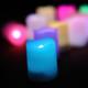 CANDLE CHOICE Color Changing Battery Operated Flameless Votive Candles with Remote Timer Realistic Flickering Electric Multi-color LED Lights Christmas Wedding Party Decorations 12 Pack Batteries Incl