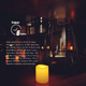 Flameless Flickering LED Votive Tealight Candles Battery Operated with Timer / 6 Hours On and 18 Hours Off Per Cycle, LED Tea Light Candles for Outdoor Halloween Pumpkin Light Christmas Decorations