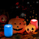 CANDLE IDEA 6 PCS Color Changing Remote Flameless Flickering LED Timer Votive Candles/Colored Battery Operated Tea Light Fake Candle for Outdoor Halloween Pumpkin Easter Christmas Decorations