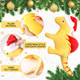 Capoda Christmas Tree Topper 12.6 inch Dinosaur Ornament Funny Xmas Decorations Curtain Tie for Tree Wine Bottle Home Adults Capoda Christmas Tree Topper 12.6 inch Dinosaur Ornament Funny Xmas Decorations Curtain Tie for Tree Wine Bottle Home Adults